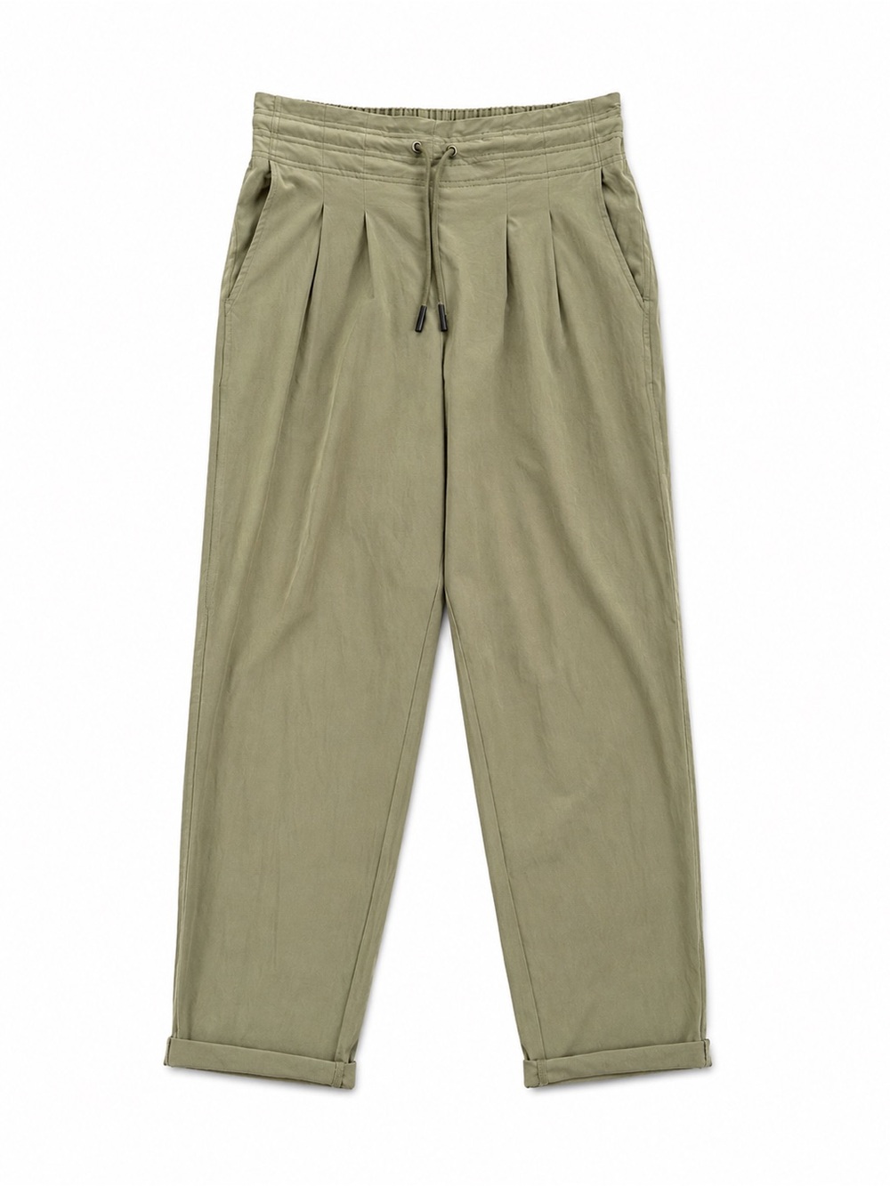 Prana Recycled Material Olive Green Drawstring Jogger Pants Sustainable Travel S - Picture 2 of 6